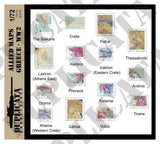 Allied Maps, Greece - WW2 - 1/72 Scale - Duplicata Productions