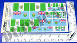 Rhodesian Flag - 1/72, 1/48, 1/35, 1/32 Scales - Duplicata Productions
