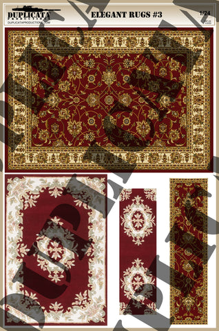 Elegant Rugs #3 - 1/24 Scale - Duplicata Productions