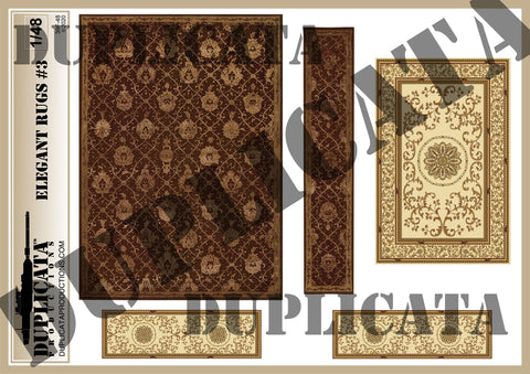 Elegant Rugs #3 - 1/48 Scale - Duplicata Productions