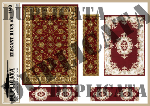 Elegant Rugs #4 - 1/48 Scale - Duplicata Productions