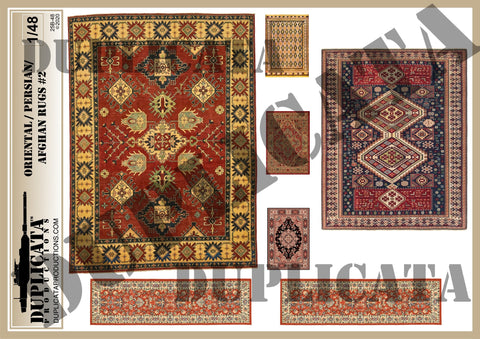 Oriental/Persian/Afghan Rugs #2 - 1/48 Scale - Duplicata Productions