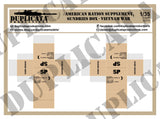 American Ration Supplement, Sundries Boxes, Vietnam War - 1/35 Scale (3 Sheets) - Duplicata Productions