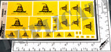 Gadsden Flag (Don't Tread On Me) - 1/72, 1/48, 1/35, 1/32 Scales - Duplicata Productions