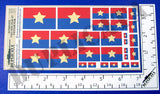 Viet Cong Alternate Flag #2, Vietnam War - 1/72, 1/48, 1/35, 1/32 Scales - Duplicata Productions