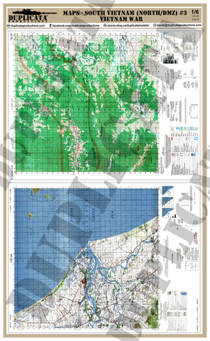 Maps - Vietnam War - South Vietnam (North/DMZ) #3 - 1/6 Scale - Duplicata Productions