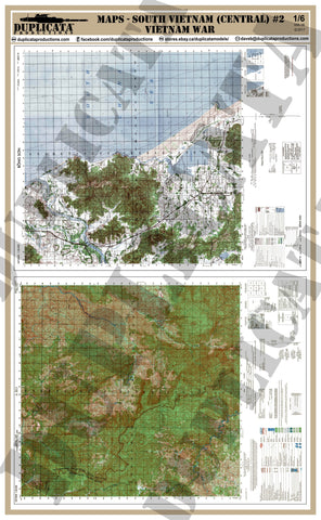 Maps - Vietnam War - South Vietnam (North/DMZ) #2 - 1/6 Scale - Duplicata Productions