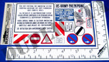 West German/Allied Berlin Wall/Border/Checkpoint Signs -1/35 Scale (3 sheets) - Duplicata Productions