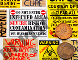 Zombie Apocalypse Signs and Posters - 1/35 Scale (2 sheets) - Duplicata Productions